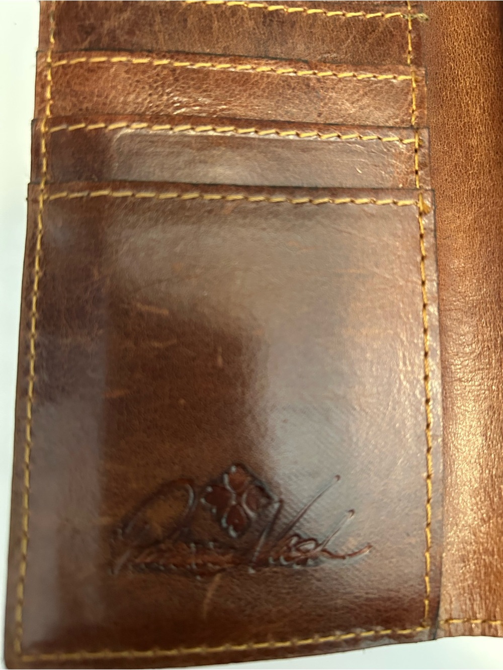 Patricia Nash Map Print Leather Wallet in Brown - Picture 4 of 5